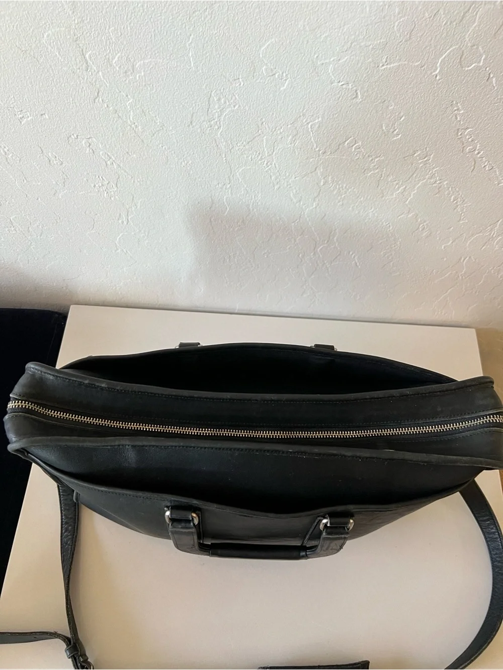 Coach Vintage Bonnie Cashin Black Leather Briefcase Laptop bag 1990